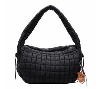 YROHGKPN Morbida Borsa Trapuntata Per Le Signore Con Un sacco di Spazio Borsa A Tracolla Borse A Tracolla Per Quotidiano Essenziale E Altro Borsa Trapuntata, Nero