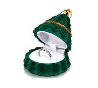 YROHGKPN Orecchini a forma di Natale, gioielli per astuccio, orecchini, scatole regalo, organizer per gioielli, anniversario, regalo, scatola con coperchio