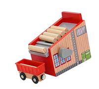 YROHGKPN Piattaforme pedagogiche in legno pedagogico set per scenari creativi e apprendimento giocoso binari in legno accessori