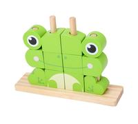 YROHGKPN Puzzle di riconoscimento dei colori per bambini, blocchi di forma abbinati, realistico per giocattoli giocattolo, allenamento del cervello, giocattolo educativo portatile, gioco impilabile