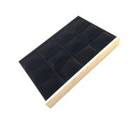 YROHGKPN Scatola impilabile per braccialetti in legno, 12 pezzi, con inserti morbidi e copertura antipolvere, accessori per cassetti, espositore per orologi impilabile