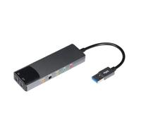 YROHGKPN Scheda audio USB con adattatore di supporto a 5.1 canali per home theater e set di gioco, interfacce digitali SPDIF