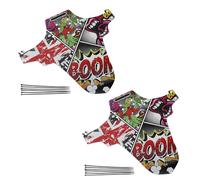 YROHGKPN Set di 2 parafanghi corti per bicicletta, compatibili con anteriore e posteriore, parafanghi fissi per forcella anteriore da 66 cm e 73,7 cm