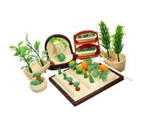 YROHGKPN Set di scene da giardino in miniatura per la casa delle bambole, per la decorazione della casa delle bambole, per il giardino, per l'esposizione, per l'apprendimento e l'artigianato