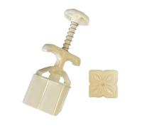 YROHGKPN Stampo quadrato a forma di fiore per dolci, strumento per pasticceria a mano, per biscotti e dessert, strumento da forno per festival di metà autunno e stampino per dolci e matrimoni