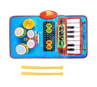 YROHGKPN Tappetino da gioco musicale permanente in tessuto ABS combinato tamburo e giocattolo per pianoforte per bambini resistenza allo stress giocattoli per bambini