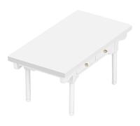 YROHGKPN Tavolo da studio in miniatura, scala 1:12, per accessori per la casa delle bambole, biblioteca realistica, scena dell'ufficio, accessori creativi per il gioco di ruolo, tavolo da studio in