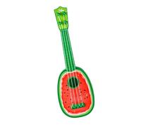 YROHGKPN Ukulele giocoso per bambini, in plastica, tema di frutta, chitarra a 4 corde per apprendimento musicale e interazione familiare, giocattolo divertente per bambini ukulele