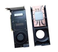 YROHGKPN V100 SXM2 GPU a scheda adattatore PCIe standard con ventola integrata per calcolo ad alte prestazioni
