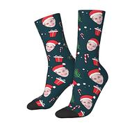 yrozvw 2PC Calzini personalizzati con foto Regali personalizzati con immagine Regali di Natale di coppia per lui e lei