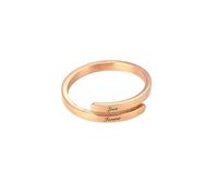 yrozvw Anello personalizzato a spirale per donna, anelli personalizzati con nome regolabili, anello con testo inciso al laser con promessa, regalo per matrimonio/fidanzamento