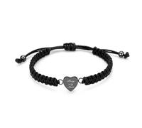 yrozvw Bracciale con testo personalizzato Bracciale a forma di cuore intrecciato per le ceneri del cane e del gatto Gioielli in acciaio inossidabile per l'urna crematoria