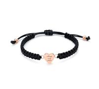 yrozvw Bracciale con testo personalizzato Bracciale a forma di cuore intrecciato per le ceneri del cane e del gatto Gioielli in acciaio inossidabile per l'urna crematoria