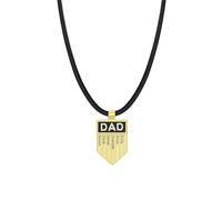 yrozvw Collana con nome personalizzato per uomo, Collane con ciondolo a forma di scudo in acciaio inossidabile con testo personalizzato, collana con testo inciso al laser per padre e figlio