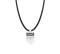 yrozvw Collana con nome personalizzato per uomo, Collane con ciondolo a forma di scudo in acciaio inossidabile con testo personalizzato, collana con testo inciso al laser per padre e figlio