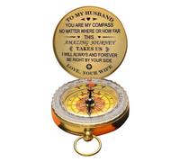 YRREATY Bussola Avventura Presente Portatile per e Trekking | Realizzata in metallo+plastica, dimensioni 4,8x4,8x1,3 cm; include 1 bussola; ideale per sport all’aperto.
