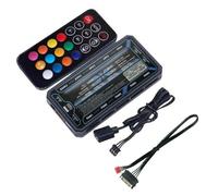 YRREATY Controller ARGB a 6pin Hub RGB ventole Case Effetti Controllo Nero | Effetti RGB dinamici come statico, respiro e per personalizzare l’estetica del PC.