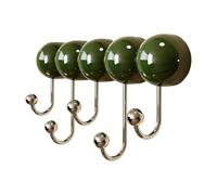 YRREATY Ganci SenzaTrapano Supporto Verde | Ventosa without drilling, strong wall adhesion for quick, damage-free mounting and reusable use.