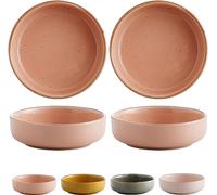 YRthongXy Ciotoline per salse, Ceramic Dipping Bowls, Floral Pattern Dish Set for Dessert, Snack-Grey,Set of 4