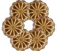 YRthongXy Ciotoline per salse, Tapas Bowls, Floral Pattern Dish Set for Dessert, Snack-Pink-Set of 4