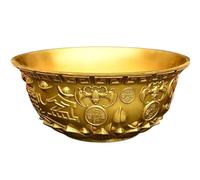YRthongXy Coppa in rame, Copper cornucopone bowl,feng shui good luck successful craft collection