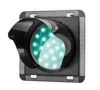 YRthongXy Lampada per semaforo, Segnale Stradale Verde da 100 mm, con Parasole, Installazione a Scatto
