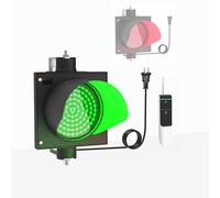 YRthongXy Lampada per semaforo, Semaforo Rosso/Verde a modulo Singolo con Telecomando, Custodia for PC Impermeabile IP54
