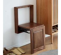 YRthongXy Sgabelli a parete nascosti, Wooden Invisible Shoe-Changing Stool Wall Bench, Folding Entryway Stool Saving Space is Easy to Assemble, Wall Mounted Folding Chair for Bathrooms Corridors