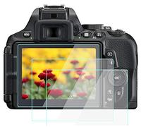 YRTIYO Pellicola protettiva compatibile per Nikon D5600 D5500 D5300, Komet in vetro temperato durezza 9H, spessore 0,33 mm, anti-bolle e anti-graffio, confezione da 3