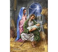 YRTMHU 5D Diamond Painting Kit Grandi Dimensioni Vergine Maria bambino Pittura Diamante Fai da Te Kits per Adulti Bambini Soggiorno Camera da Letto Parete Decorazione (50x70cm)