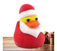 YRTUOP Anatre Natalizie - Statuina Animale con Cappello di Babbo Natale,Mini Decorazioni Invernali Per Calze Regalo Feste Giardino Acquario | Idee Originali Per