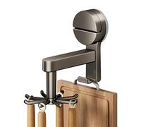 YRTUOP Appendino Per Utensili Da Cucina,Gancio A | Supporto per Utensili Rotante a 360 Gradi con 8 Ganci | per Bagno, Armadio a Parete, Cucina, Cottura, Casa e Appartamento