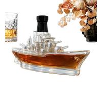 YRTUOP Bottiglia Da Liquori,350ml Barattolo Vuoto Per La Conservazione Con Tema Della Nave Da Guerra - Bottiglie In - Per Utilizzo In Home Bar Per Festa Compleanno Matrimonio Vacanza Riunione Incontro
