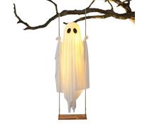 YRTUOP Fantasmi di Halloween, decorazione fantasma per feste con luce, decorazioni per la casa, oggetti di scena di Halloween per feste, sentieri, esterni, casa infestata, giardino, prato, patio