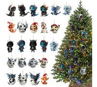 YRTUOP Giocattolo del Drago per l'Avvento | Ciondolo Drago In Acrilico 2D Ricordo | Calendario Di 24 Giorni Per Il Natale | Per Bambini Famiglia Ragazzi Studenti Zaino Astuccio Cartella