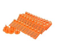 YRTUOP Marcatori Auricolari - 100 Pezzi Numerati 001-100 Forniture per l Agricoltura | Etichette per Marcatura Bestiame - Per Allevamento Al Pascolo Di Capre Cani Cervi Conigli Maiali E Aree Esterne