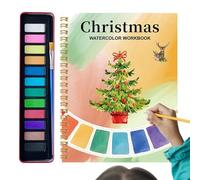 YRTUOP Quaderno Di - Libro Da Colorare Ad Acquerelli Con 12 Colori Per Adulti - Kit Pittura Arte Colorare Disegno Per Ragazzi,Corso Arte Esordienti