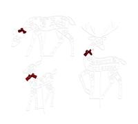 YRTUOP Renna di Natale per esterni, decorazione per le vacanze, per i proprietari di casa, per feste e il quartiere, la stagione invernale, il prato, il cortile