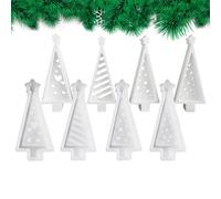 YRTUOP Stampa per di Natale in Silicone | Stampo a Forma di Albero di Natale per Colata,4 Pezzi Stampo Elastico con Rilascio Facile per Progetti Artistici e Decorazioni