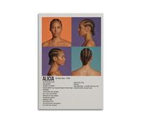 YRTWR I WBRRB Alicia by Alicia Keys, poster artistico da parete per camera da letto, film, 50 x 75 cm, senza cornice