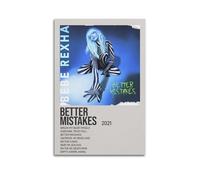 YRTWR I WBRRB Better Mistakes by Bebe Rexha Poster artistico da parete per camera da letto e film, 40 x 60 cm, senza cornice