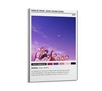 YRTWR I WBRRB King of Prism - Poster decorativo da parete con sette stelle luccicanti, per camera da letto, film, 20 x 30 cm, con cornice