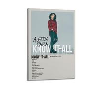 YRTWR I WBRRB Know-it-all by Alessia Cara, poster artistico da parete per camera da letto, film, 40 x 60 cm, con cornice
