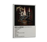 YRTWR I WBRRB Poster artistico da parete con immagine di Vices & Virtues di Panic at The Disco, per camera da letto, film, 30 x 45 cm, con cornice
