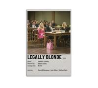 YRTWR I WBRRB Poster artistico da parete con motivo "Legally Blonde", per camera da letto, film, 50 x 75 cm, senza cornice