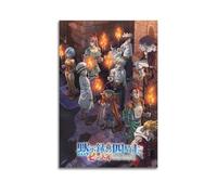 YRTWR I WBRRB Poster artistico da parete per camera da letto e film con i quattro cavalieri dell'Apocalisse, motivo: The Seven Deadly Sins, 50 x 75 cm, senza cornice