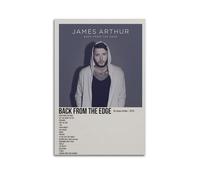 YRTWR I WBRRB Poster da parete con immagine di James Arthur con scritta "Back from the Edge", per camera da letto, film, 30 x 45 cm, senza cornice