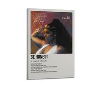 YRTWR I WBRRB Poster da parete con scritta "Be Honest by Jorja Smith & Burna Boy" per camera da letto e film, 60 x 90 cm, con cornice