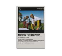 YRTWR I WBRRB Poster da parete Magic in The Hamptons di Social House & Lil Yachty, decorazione artistica da parete per camera da letto e film, 40 x 60 cm, senza cornice