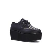 YRU Strange Culto Cvlt Bela Leopardo Punk Emo Gotico Rocker Plateau Scarpe Tacco